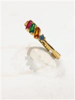 Anello Vidali Gioielli Donna in Oro giallo Smeraldo ANOR-89-34 - ANOR-89-34